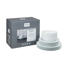 Denby White 12pc Tableware Set