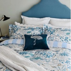 Sanderson Crane & Frog Blue Oxford Pillowcase