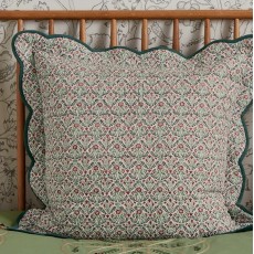 Morris & Co Brophy Embroidery Green Pillow Sham