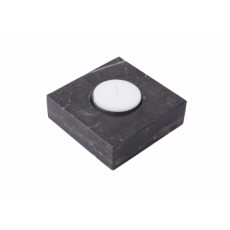 Black Square Marble Tea Light Candle Holder