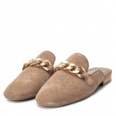 Carmela Taupe Suede Ladies Shoes