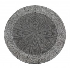 "Bliss" Round Mat Silver