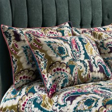 Edinburgh Weavers Aretha Bedding Teal/Olive