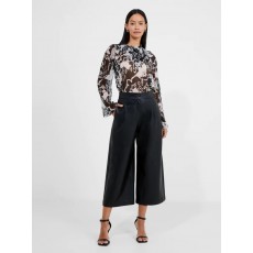 French Connection Crolenda PU Cropped Trousers