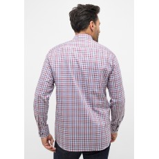 Eterna Red/Burgundy/Blue Check Shirt