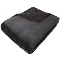 Malini Fleece Throw 150x200-Black