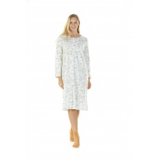 Flower Spray Long Sleeve Nightdress