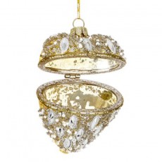 Gold Hinged Glass Heart