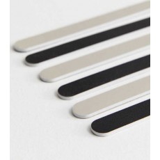 Danielle Creations 6 Pack Black and Grey Nail Files