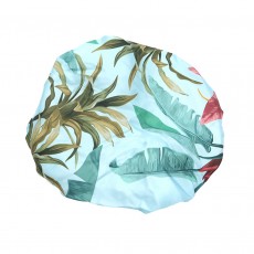 Danielle Creations Botanical Palm Blue Shower Cap