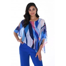 Frank Lyman Top Blue Multi