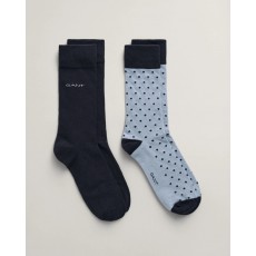 Gant Dot and Solid Socks 2-Pack