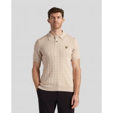 Lyle & Scott Cable Knitted Polo