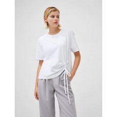 French Connection Rallie Cotton Rouched T-Shirt