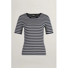 Gant Slim Striped 1x1 Ribbed SS T-Shirt