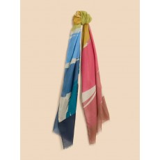 White Stuff Brushstrokes Print Scarf