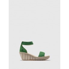 Fly London Yaru Sandal Lime Green