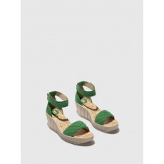 Fly London Yaru Sandal Lime Green