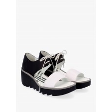 Fly London Bilu Sandal White/Black