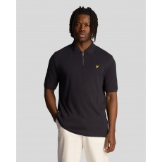 Lyle & Scott Textured Stripe Polo Shirt