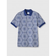 Pretty Green Anaheim Geo Print Polo