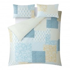 Laura Ashley Laurissa Patchwork Duvet Cover Set Pale Seaspray