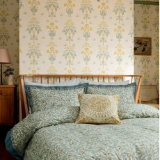 Morris & Co V & A Morris Room Willow Sage Green/Gold Duvet Set