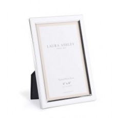 Laura Ashley Neyland 6x4 Photo Frame Polished Silver