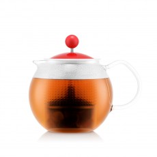 Assam Tea Press With Glass Handle 0.5L-Assorted