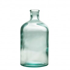 Green House Large Bottle Vase in 100% Recycled Glass