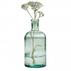 Green House Medium Bottle Vase in 100% Recycled Glass