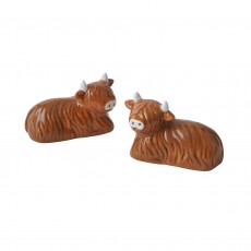 Bramble Farm Highland Cow Salt & Pepper Shakers