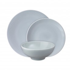 Denby Porcelain Arc 12pc Tableware Set-Grey