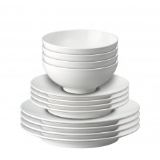 Denby Porcelain Arc 12pc Tableware Set-White