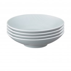 Denby Porcelain Arc Set4 Pasta Bowls-Grey