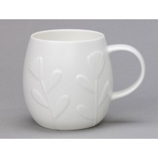 Plum Large White Mug-Bud