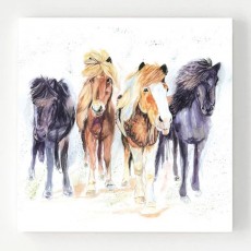 Ceramic Coaster Pack4-The Pony Club