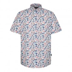 Bugatti Casual Shirt Patterned Short Sleeve