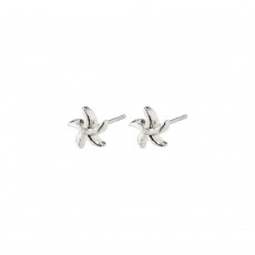 Pilgrim Oakley Recycled Starfish Earrings Silver-Plated