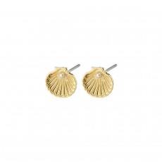 Pilgrim Opal Recycled Seashell Earrings Gold-Plated