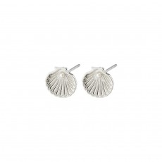 Pilgrim Opal Recycled Seashell Earrings Silver-Plated