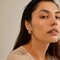 Pilgrim Orit Recycled Earrings Gold-Plated