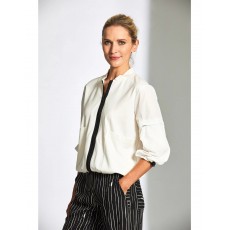Peruzzi Contrast Zip Cardi With Pockets