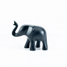 Tilnar Elephant Trunk Up Large 12cm Matt Black