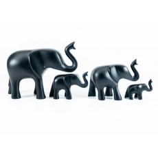Tilnar Elephant Trunk Up Large 12cm Matt Black