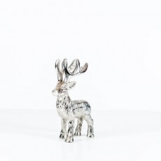 Tilnar Giftware Highland Stag Medium 14cm Silver