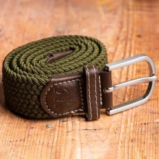 Khaki Green Woven Belt Medium