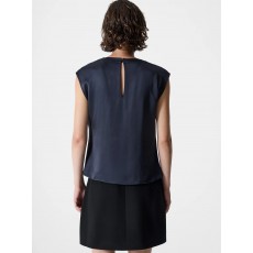 French Connection Sera Satin Sleevelss Blouse