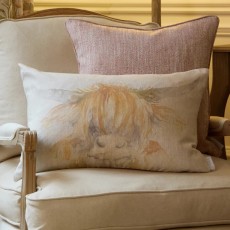 Highland Coo Cushion Natural 40 x 60