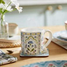 Boho Floral Bone China Mug